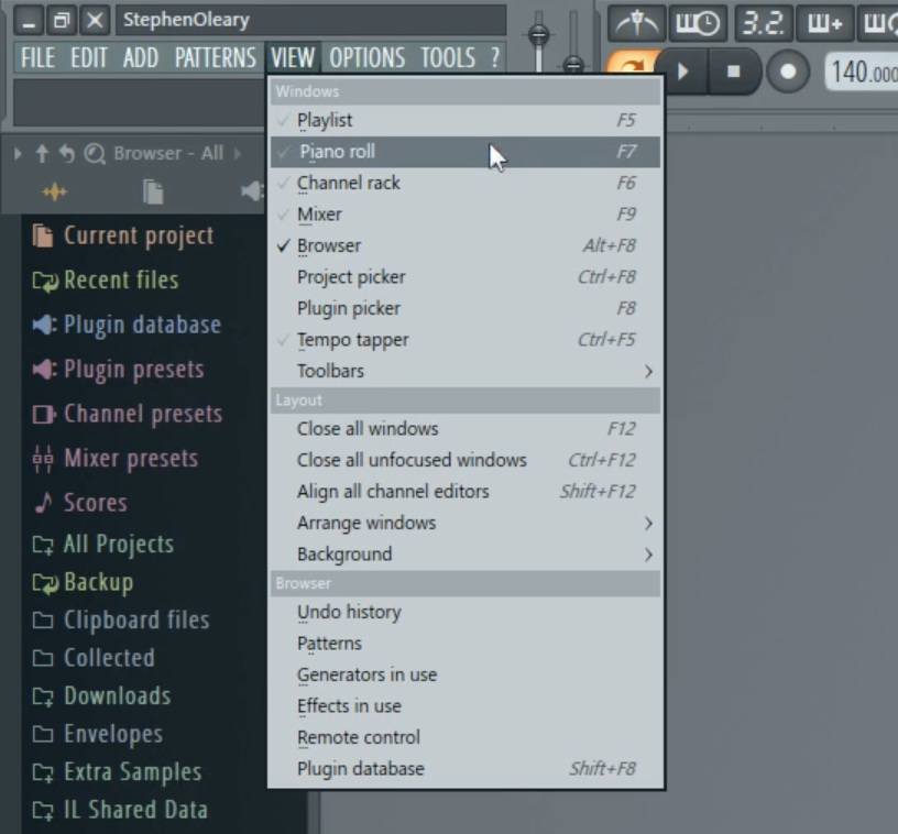 how to undo fl studio